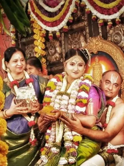 A precious, memorable moment from Aishwarya's wedding ceremony. It's an honour to be a part of such special family moments.