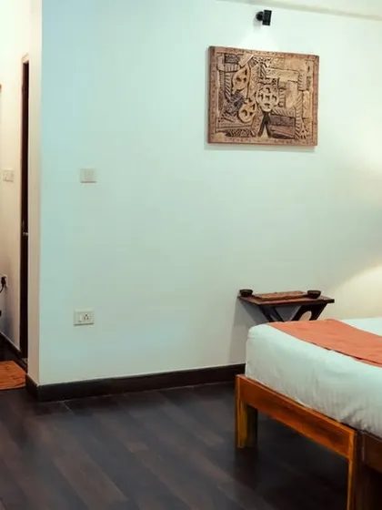 Another look at our well-appointed rooms, combining rustic elements with modern comfort.