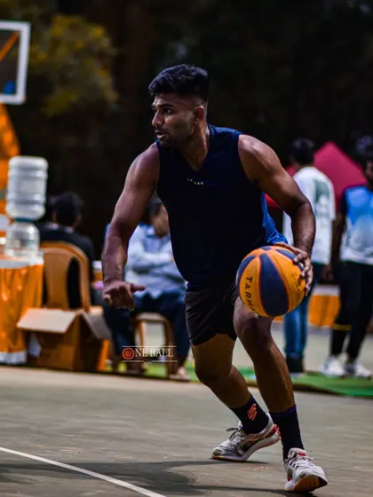 It's all about focus and control. Here I am demonstrating ball-handling skills during a 3x3 tournament. I teach my students how to protect the ball and create opportunities under pressure.