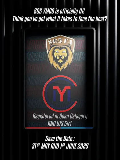 Announcing our participation in the U15 Girls category for the upcoming YMCC tournament. We are always seeking new challenges for our teams.