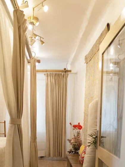 Beauty begins with a perfect atmosphere. My private treatment rooms are designed to be serene and calming, with soft lighting and flowing curtains to create your personal oasis.