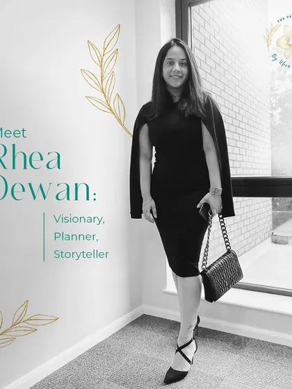 A little about me, Rhea Dewan. With nearly a decade in the industry, I founded The Serendipity Co. to be a storyteller, turning visions into unforgettable, bespoke events.