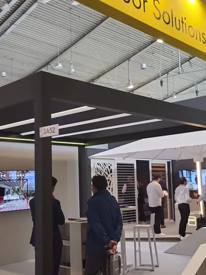 This booth at the R+T Expo showcases various outdoor automation solutions. Our visits to these events ensure we are always aware of the latest global trends and technologies.