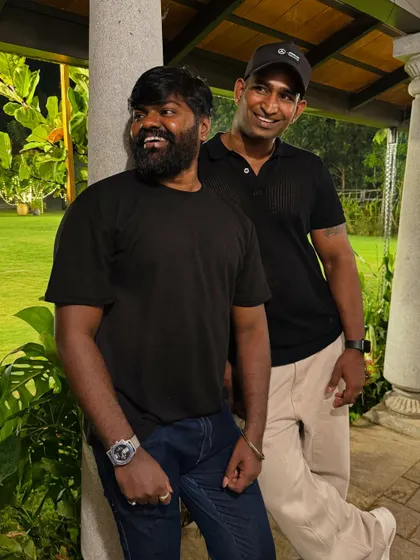 A candid moment with a team member at the beautiful Samayaa venue. We always take a moment to soak in the atmosphere.
