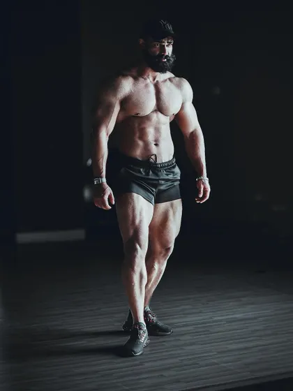 A duplicate of the relaxed stance, emphasizing consistency in posing.