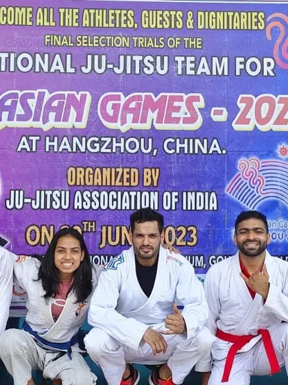 Our team at the final selection trials for the National Ju-Jitsu Team for the 19th Asian Games. This is what years of hard work and dedication look like.