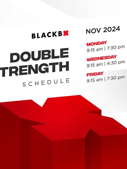 The Double Strength schedule for November is here. Get ready to push yourself to the next level.