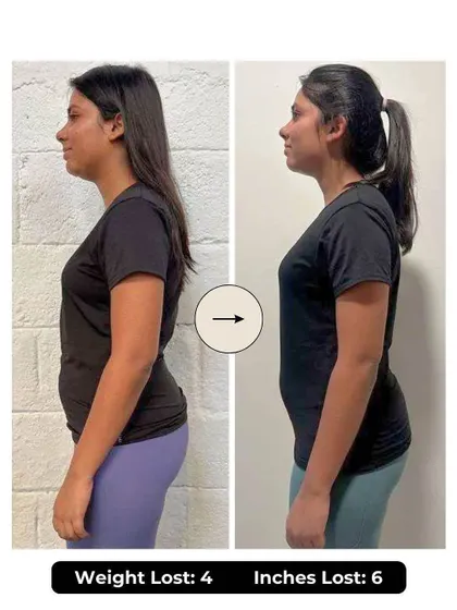 Vrinda lost 4 kgs and 6 inches in 6 weeks. She overcame her lack of motivation by joining our program, where she adopted a mindful approach to nutrition and now strength trains 3 times a week.