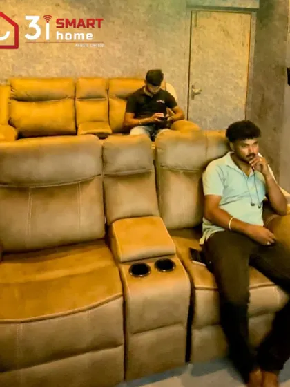 A duplicate of 287, this image again shows the comfortable seating arrangement in this cozy home theater.