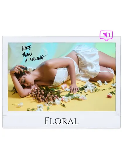 A fun, polaroid-style edit from the floral shoot, capturing the "more than a feeling" vibe we were going for.