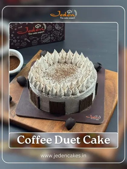 For the coffee lovers, our Coffee Duet Cake is a heavenly blend of bold espresso and rich chocolate flavors. It's the perfect pick-me-up in dessert form.
