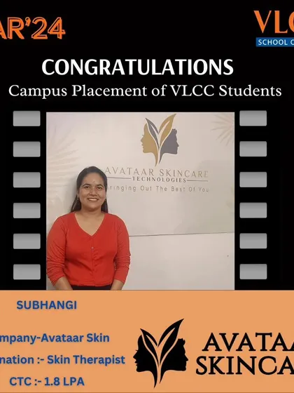 Subhangi is now a Skin Therapist at Avataar Skincare. We are delighted to see our students thrive in professional environments.