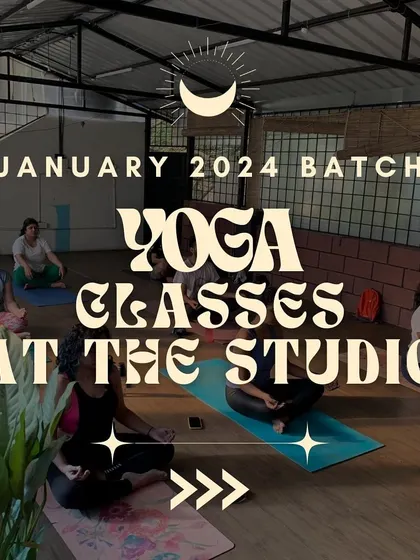 Join my January 2024 batch at the studio in Malleshwaram. We practice a consistent Hatha Vinyasa flow to uplift your wellness journey.