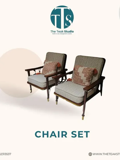 A product shot of our classic chair set, highlighting its clean lines and quality construction. These chairs are designed to be both a beautiful and a practical addition to your living space.