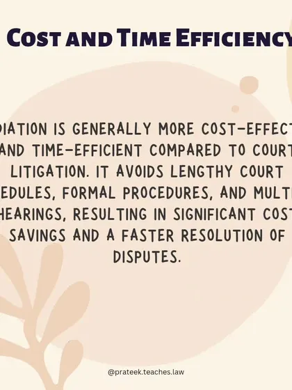 Mediation is significantly more cost-effective and time-efficient than litigation. By avoiding formal court procedures, you can resolve disputes faster and with fewer expenses.