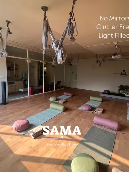 This is the space I've intentionally created for you. It is a light-filled, clutter-free sanctuary with no mirrors. By removing distractions, I help you focus inward on how you feel, not how you look, allowing for a more present and mindful practice.