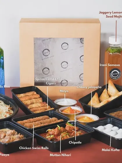 My customizable Iftar box is a complete feast, perfect for sharing during Ramadan or for any celebration. It’s packed with a variety of my best dishes, from starters like samosas and swiss rolls to mains like Mutton Nihari, biryani, and desserts, all clearly labeled for your convenience.