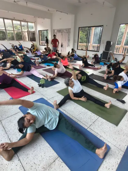 Our community extends far beyond the studio walls. This moment is from our soulful yoga retreat in Rishikesh, where we practiced, explored, and connected amidst nature. These journeys are a huge part of what makes our tribe so special.