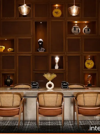 The reception at The Yellow House in Goa is a narrative of its cultural context. I used handcrafted furniture, bespoke terrazzo tiles, and a rich palette of materials to reflect local artistry, creating a welcoming space that tells a distinctly Goan story.