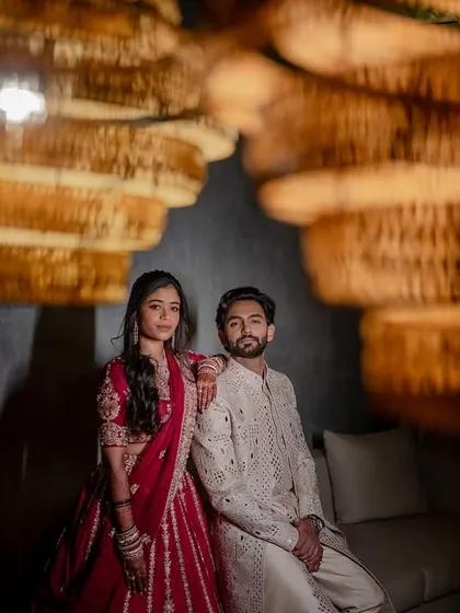 The magic of a Sangeet night. From the couple's dance to the grand entrance, we capture the energy, romance, and stunning outfits of your celebration.