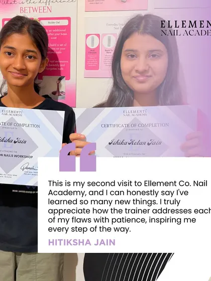 Hear from Hitiksha about her experience mastering press-on nails in our workshop. She highlights how our trainer patiently addressed her flaws and inspired her.