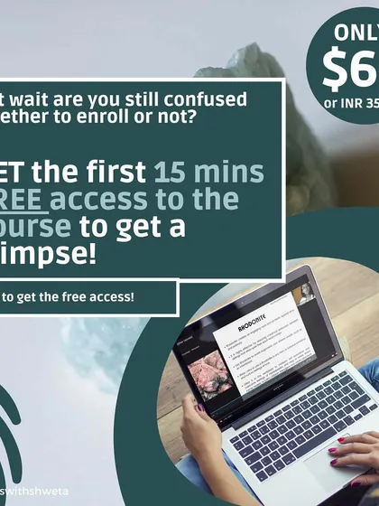 Still on the fence? Get a free 15-minute preview of my Crystal Discovery Course to see if it's the right fit for you.