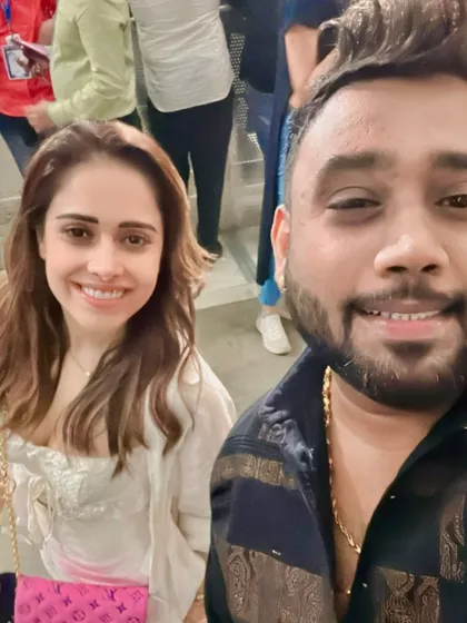 A selfie with my favorite actress, the lovely Nushrratt Bharuccha.