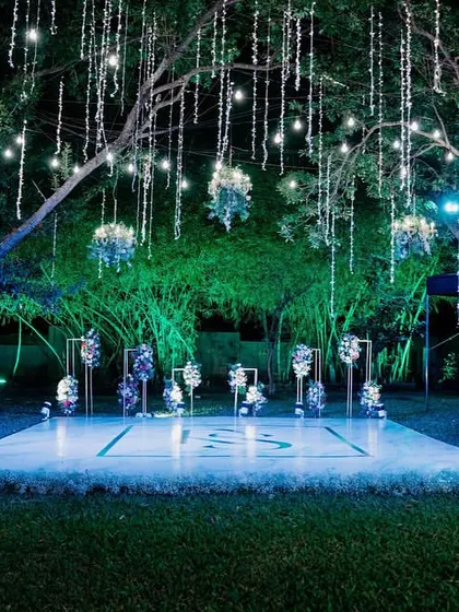 A duplicate image of the enchanting outdoor dance floor, ready for a night of celebration.