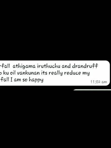 This user bought my oil for hair fall and dandruff and is happy with the reduction in hair fall. Addressing scalp health is the first step to beautiful hair.