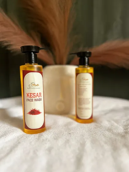 Another shot of my indulgent Kesar Face Wash. The natural ingredients work to deeply cleanse and refresh your skin.