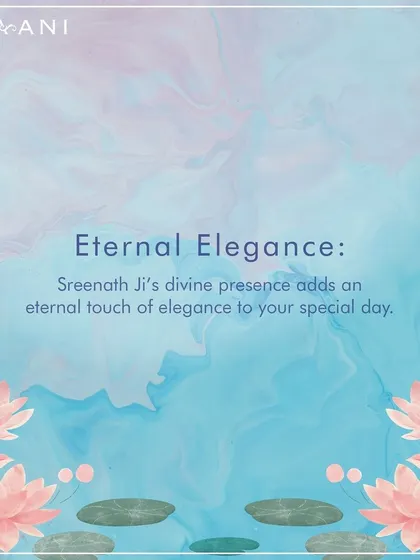 This graphic explains the spiritual significance of using Shrinathji's presence in my designs. It speaks to the eternal elegance and sacred reverence that the Pichwai collection brings to a wedding celebration.