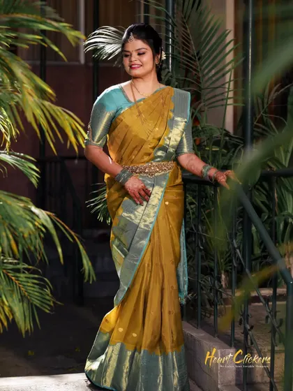 A full-length portrait of the bride looking happy and radiant during her engagement.