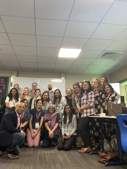 A group photo from a Liferarian conference. I love collaborating with educators from different schools and backgrounds to share ideas and best practices.