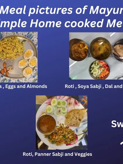 Mayur, an architect with a hectic schedule, lost 9.5 kgs and 6 inches from his waist. His transformation was built on staple home-cooked meals like poha with eggs and roti with paneer sabji, plus a structured workout plan. His feedback shows his renewed confidence.