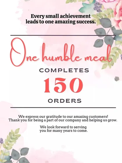 Celebrating a small milestone of completing 150 orders. I am so grateful to every customer who has trusted my brand. Your support encourages me to serve you better every day.