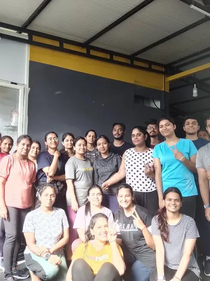 A group photo after a great Zumba session. Come and join our fitness family.