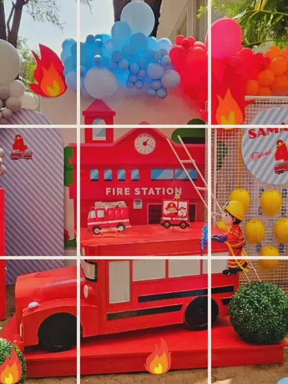 A duplicate of the firefighter party collage.