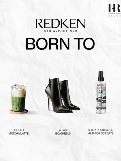 A lifestyle flat-lay featuring Redken's One United spray, a multi-benefit treatment for shiny, protected hair all year round.
