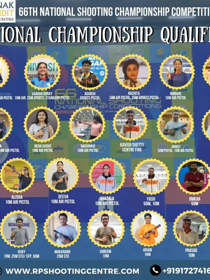 A stellar show by our shooters at the 66th National Shooting Championships. This graphic celebrates all our athletes who qualified for national events, showcasing the breadth of talent at our academy.