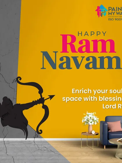 Let the colors of Ram Navami brighten your world, just as I brighten up your homes with beautiful shades. Wishing you a colorful and blissful Ram Navami.