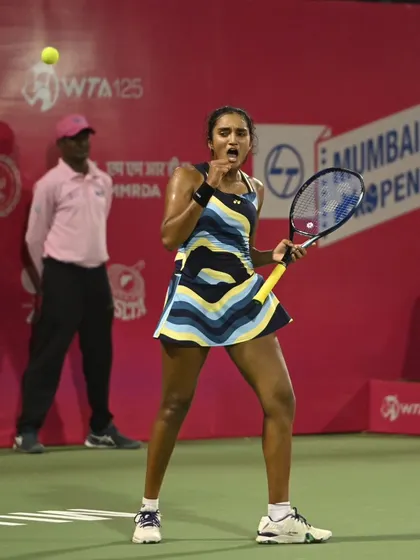This was one of the biggest matches of my career, defeating the top seed and a top 100 player for the first time at the Mumbai Open. This collection captures the emotion and aggressive baseline game that led to the victory.