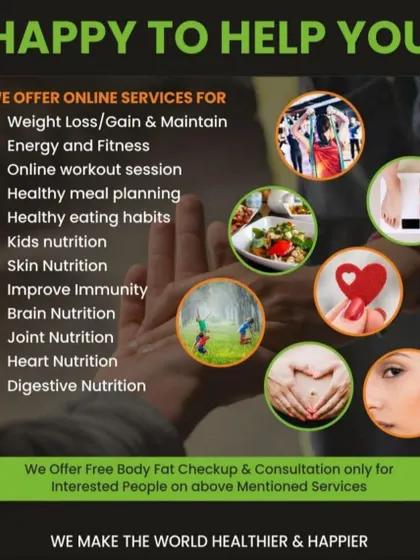 I offer personalized online coaching for a wide range of health goals. Whether you need help with weight loss, managing PCOS, improving kids' nutrition, or boosting your energy, I create a plan that works for your life.
