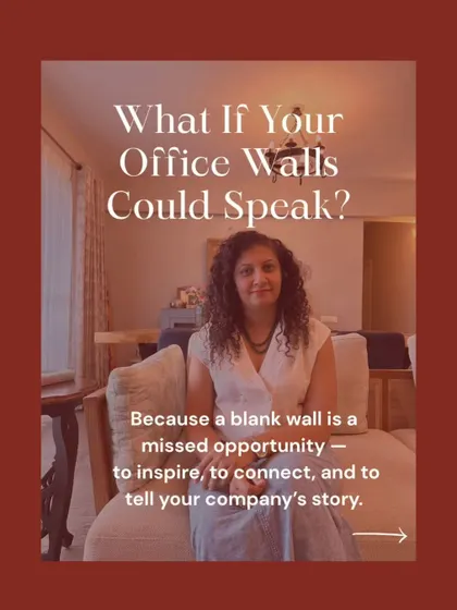 What if your office walls could speak? A blank wall is a missed opportunity to inspire, to connect, and to tell your company's story.