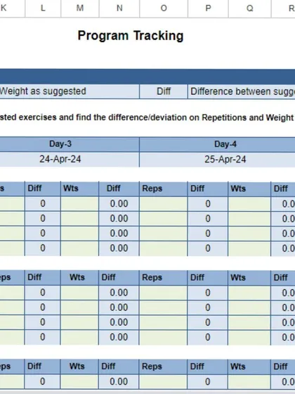 A duplicate of the detailed tracking sheet, showing my commitment to monitoring every aspect of a client's performance.
