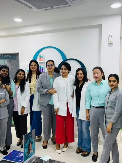 This is my incredible team. We work together to ensure every patient feels supported, comfortable, and confident from the moment they walk into the clinic. Our shared goal is your health and happiness.