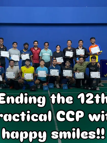 Celebrating the successful graduation of our 12th practical Coaches Certification Program (CCP) batch. These smiles represent the culmination of intense training, shared knowledge, and the readiness to embark on a professional coaching journey.