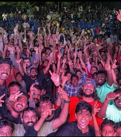 The first pack-up shot of 2025. A huge group photo with the energetic crowd after an unforgettable New Year's Eve party.