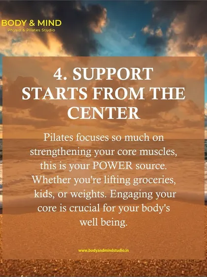 The fourth habit is understanding that support starts from the center. Engaging your core is crucial for protecting your spine and providing a power source for everyday activities like lifting groceries or children.