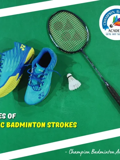 This series of images breaks down the fundamental strokes every badminton player needs to know. From the powerful smash to the delicate drop shot, mastering these is key to success.