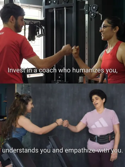 Glimpses from my film that capture my core philosophy. Invest in a coach who empathizes with you, because fitness is a holistic lifestyle and mental health is the real flex.